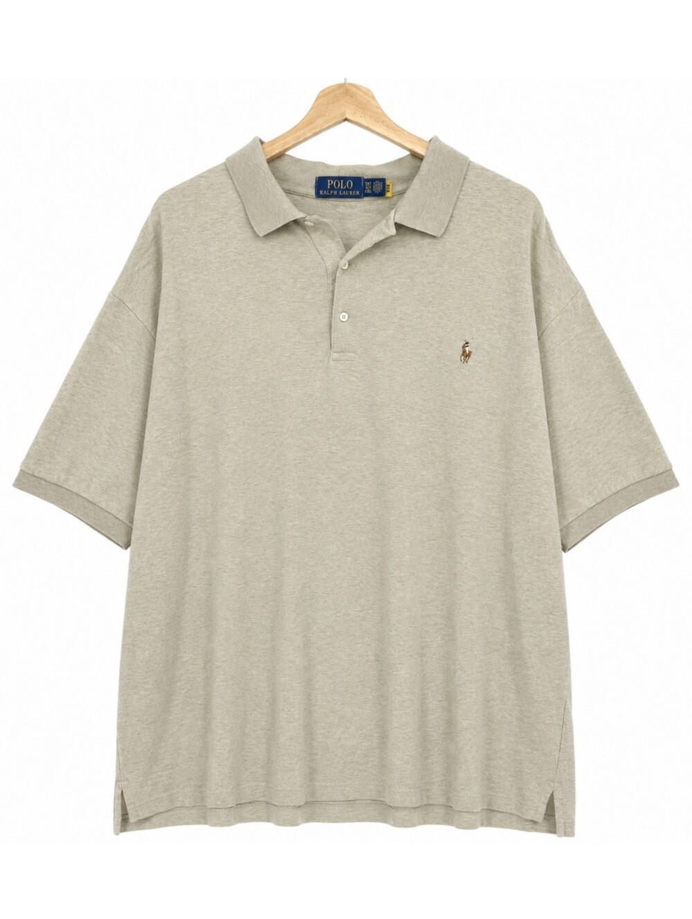 Polo Ralph Lauren 3XLT Classic Fit Beige Multicolor Pony Big & Tall Polo Shirt